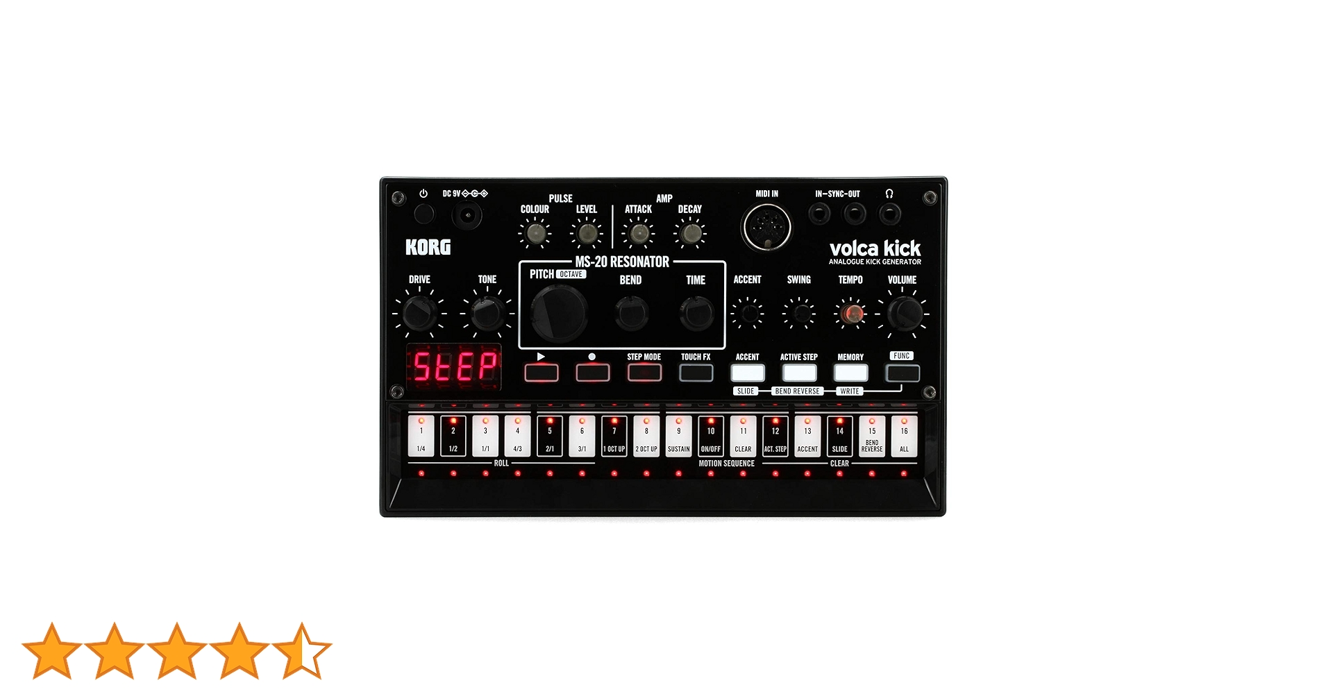 KORG volca kick アナログシンセサイザー Korg Volca Kick Analog Bass/Kick Generator | Sweetwater